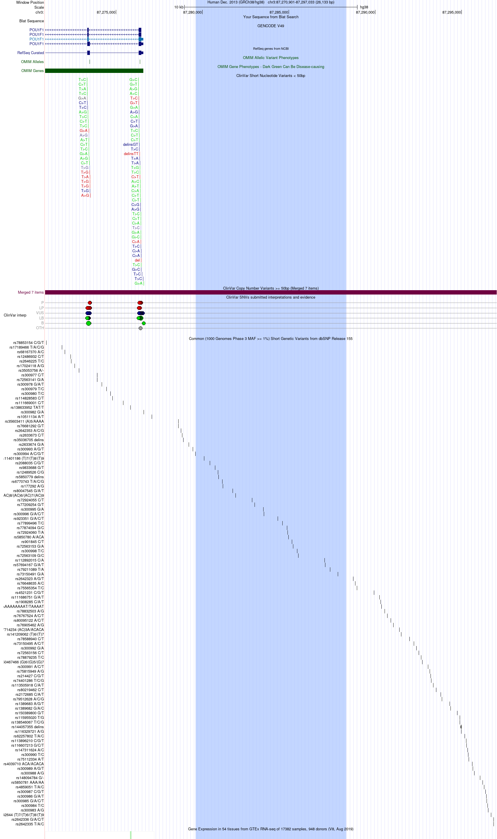 POU1F1 upstream regulatory deletion on hg38
